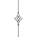 Tralka stalowa balkonowa 12x12 mm/ H950 x L180 mm