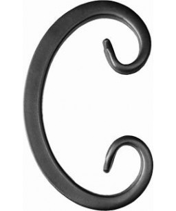 Spirala typu C 12x12 mm / H130 x L80 mm