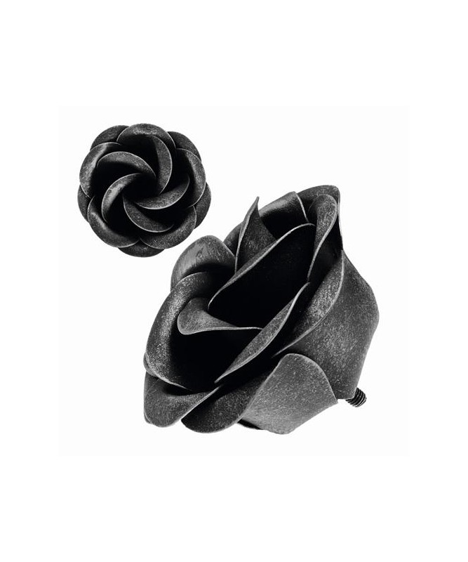 Pączek róży stalowy ozdobny Fi 80 mm x 0,5 mm