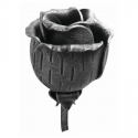 Pączek róży stalowy ozdobny H 100 x L 70 mm