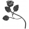 Róża stalowa ozdobna H 240 x L 140 mm 