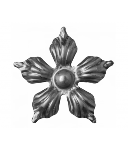 Kwiat stalowy ozdobny Fi 100 mm x 2 mm