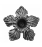 Kwiat stalowy ozdobny Fi 90 mm x H 45 x 4 mm