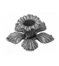 Kwiat stalowy ozdobny Fi 90 mm x H 45 x 4 mm