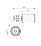 Rolka nylonowa czarna M16 Fi 40x60