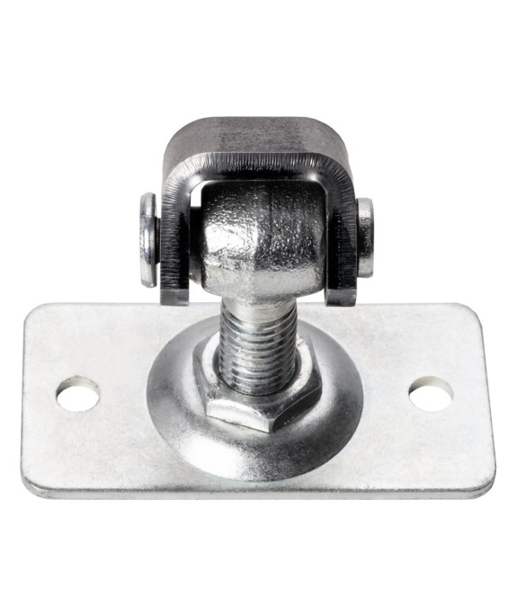 Zawias regulowany M12 z szyldem prostokątnym 75x38 mm