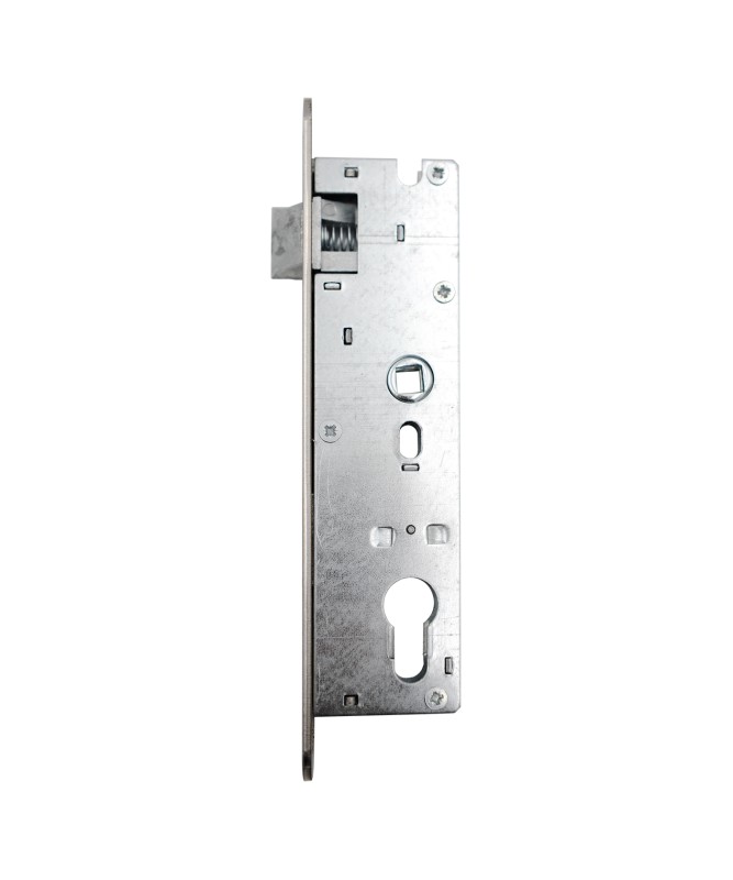 Zamek zapadkowo-zasuwkowy H220/72 mm – lewy, stal nierdzewna INOX