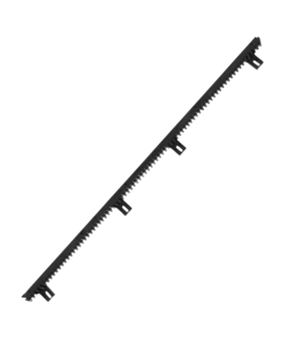 Listwa zębata z tworzywa 1000x20 mm ze śrubą i podkładką montażową