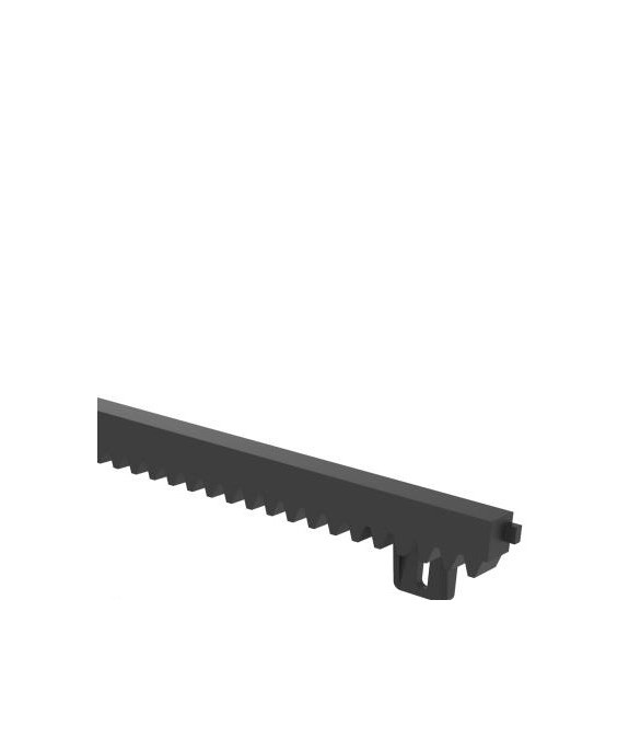Listwa zębata z tworzywa L1000 x 20 mm ze śrubą i podkładka montażową