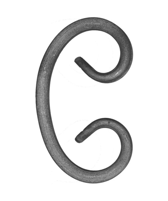 Spirala typu C 12x6 mm / H80 x L50 mm