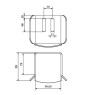 Zestaw wózków metalowych 8 rolkowych z akcesoriami do profilu 80x80