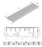 Krata stopień 1000x240 pł. 30x2/34x38 mm ocynk