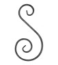 Spirala typu S 12x6 mm / H230 x L115