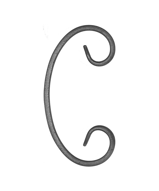 Spirala typu C 12x6 mm / H160 x L80 mm