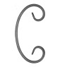 Spirala typu C 12x6 mm / H160 x L80 mm