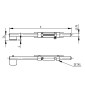 Rygiel stalowy, ocynkowany fi 16 x L500 mm