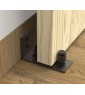Prowadnik dolny do drzwi przesuwnych o grubości do 58 mm typu Barn Door