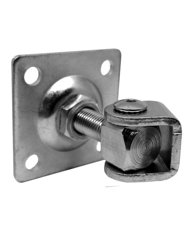 Zawias regulowany z szyldem M20/100x100x4 mm