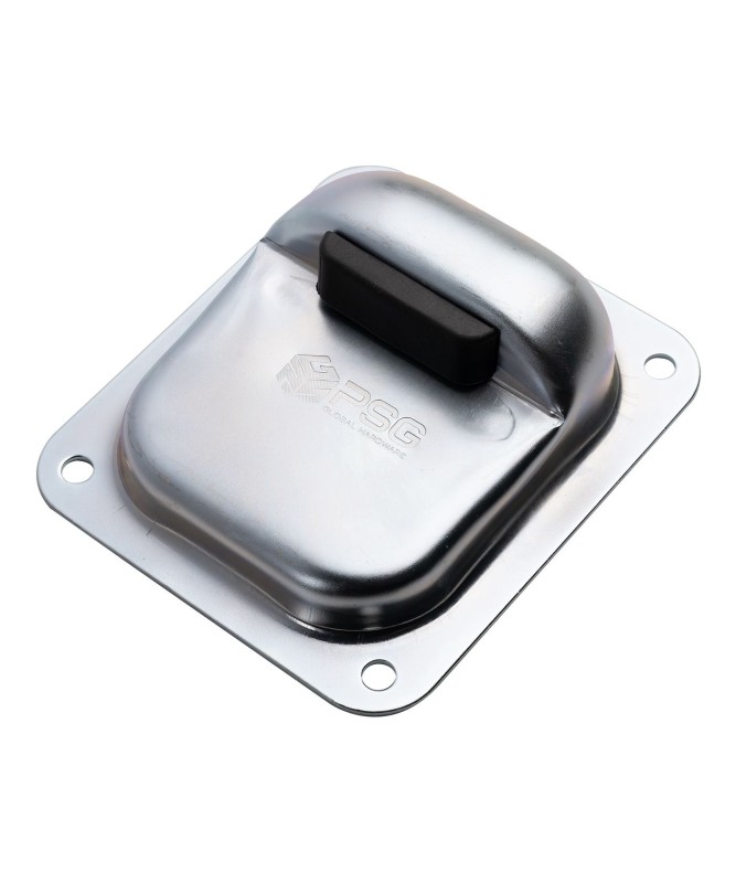 Stoper do bram skrzydłowych 158x138/H50 mm z gumowym odbojem