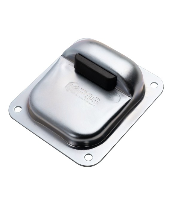 Stoper do bram skrzydłowych 158x138/H50 mm  z gumowym odbojem