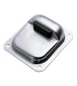 Stoper do bram skrzydłowych 158x138/H50 mm  z gumowym odbojem