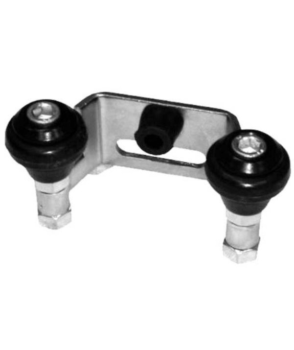 Uchwyt do bramy przesuwnej 60 mm z rolkami gumowymi