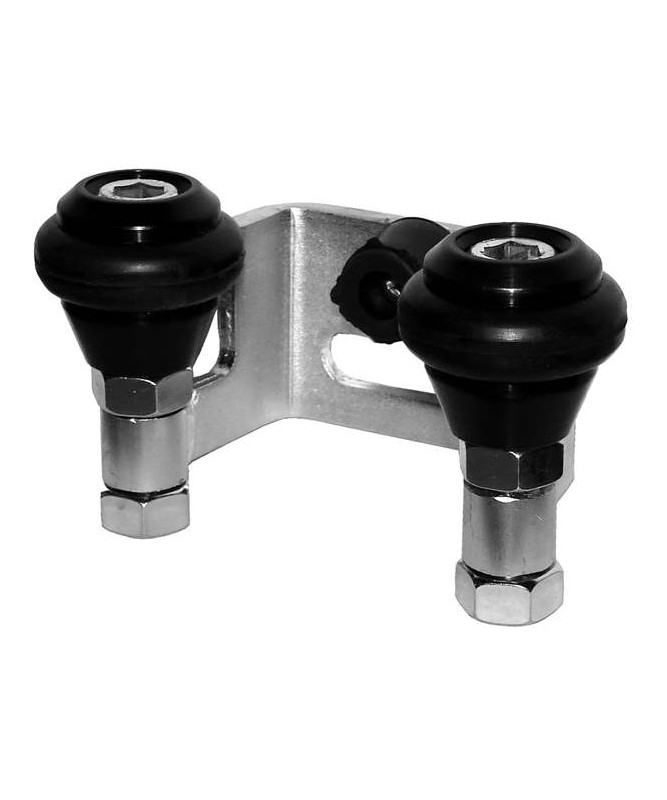 Uchwyt do bramy przesuwnej 40mm z rolkami gumowymi