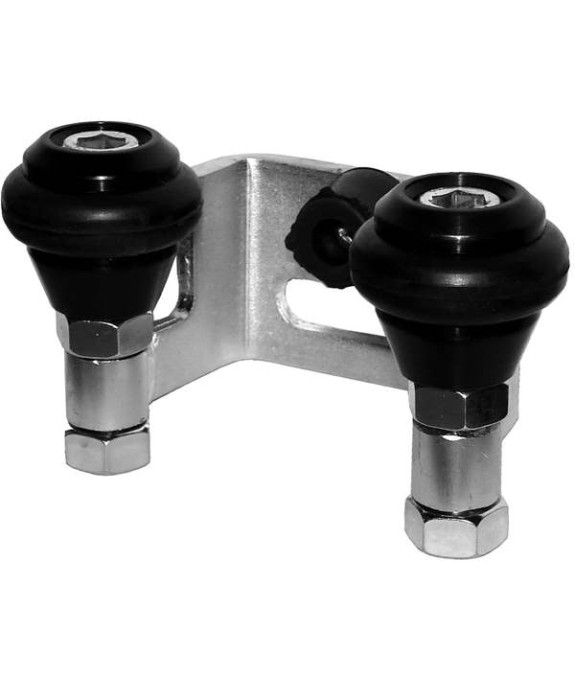 Uchwyt do bramy przesuwnej 40mm z rolkami gumowymi