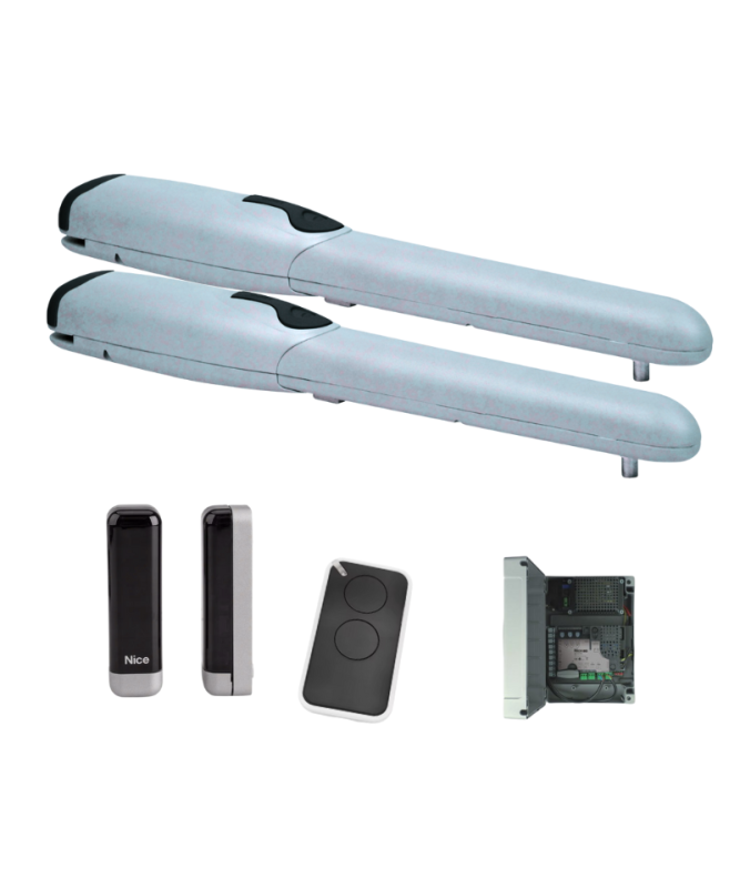 Napęd do bram dwuskrzydłowych o długości skrzydła do 2 m i wadze do 200 kg NICE WINGO 2024 24V