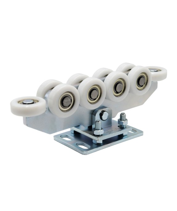 Zestaw wózków 10-rolkowych z tworzywa do profilu 80x80 mm z akcesoriami