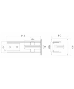 Zestaw wózków 10-rolkowych z tworzywa do profilu 80x80 mm z akcesoriami