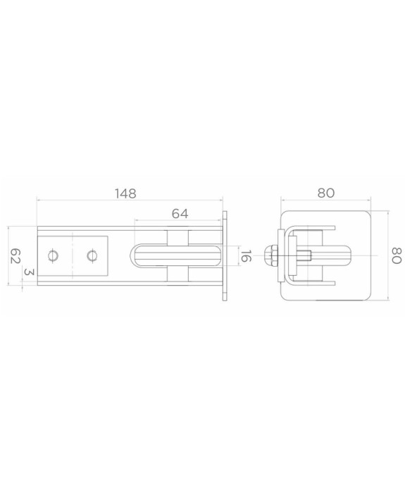 Zestaw wózków 10-rolkowych z tworzywa do profilu 80x80 mm z akcesoriami