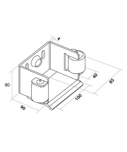 Zestaw wózków 10-rolkowych z tworzywa do profilu 80x80 mm z akcesoriami