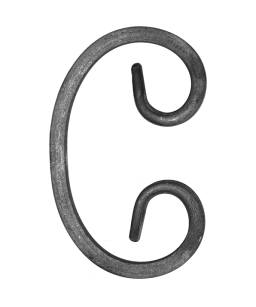 Spirala typu C 12x6 mm / H95 x L60 mm