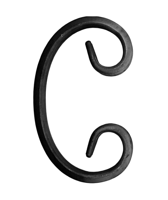 Spirala typ C 12x6 mm / H100 x L60 mm