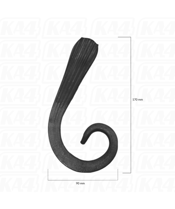 Spirala typu P 12x12 mm / H170 x L90 mm