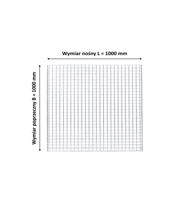Krata pomostowa 1000x1000 pł. 30x3 oczko 34x38 mm ocynk