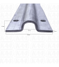 Szyna jezdna z wytłoczeniem fi 20 L/3000 mm