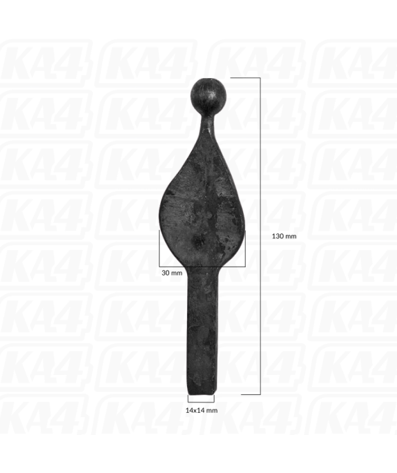 Grot stalowy 14x14 / H130 x L30 mm
