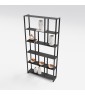 Regał stalowy LOFT z półkami z blachy