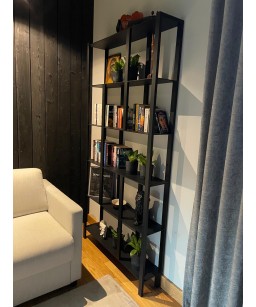 Regał stalowy LOFT z półkami z blachy