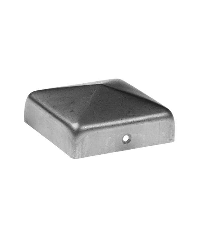 Daszek stalowy kopertowy na słupek 80x80x1 mm ocynk