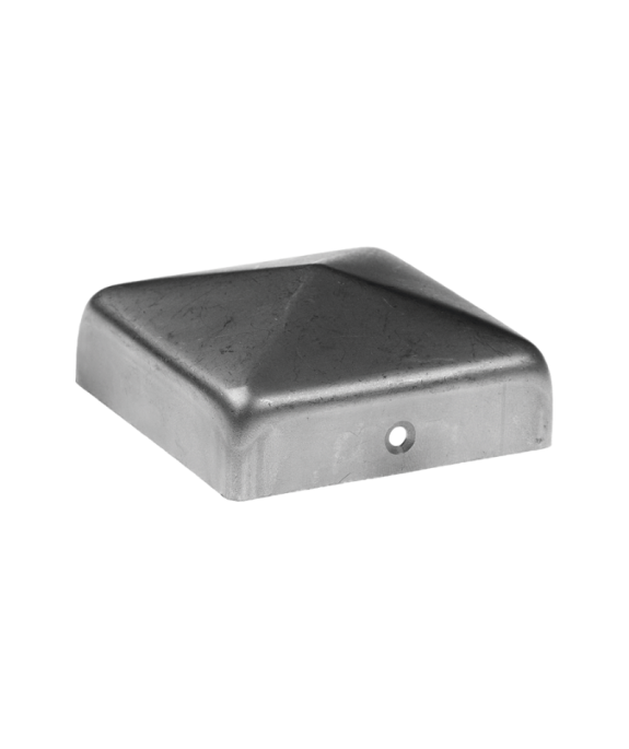 Daszek stalowy kopertowy na słupek 80x80x1 mm ocynk