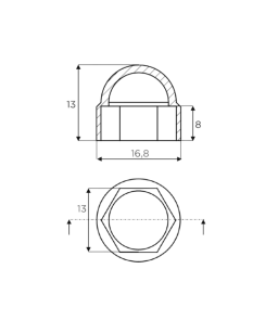 Maskownica do śruby M8