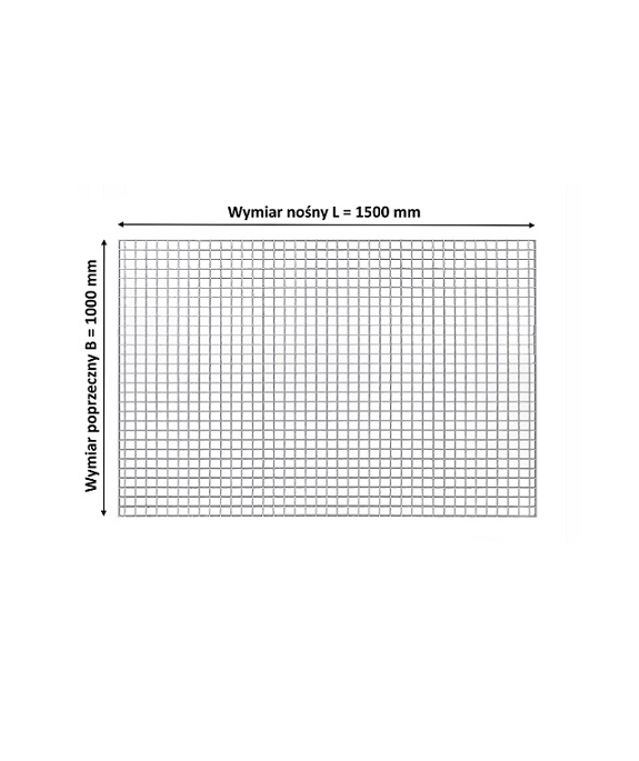 Krata pomostowa 1500x1000 pł. 30x2 oczko 34x38 mm ocynk