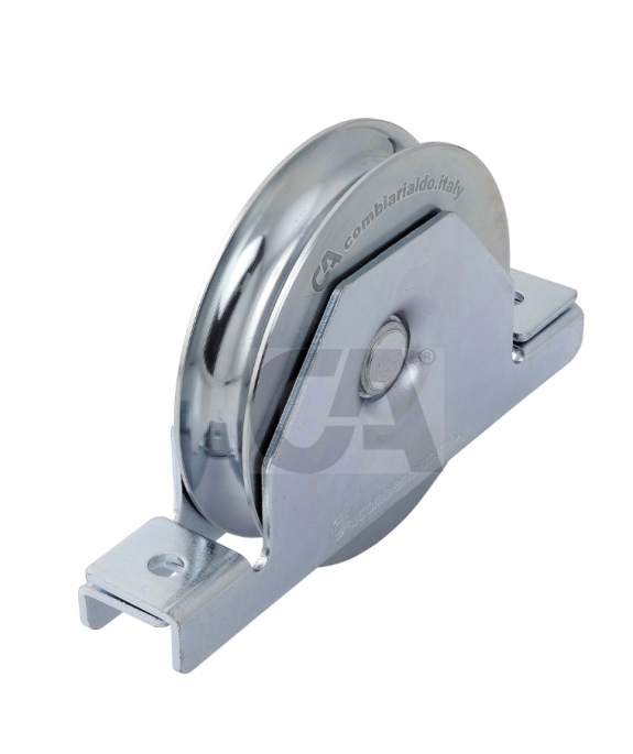 Rolka jezdna 1 łożyskowa Fi 140 ocynkowana