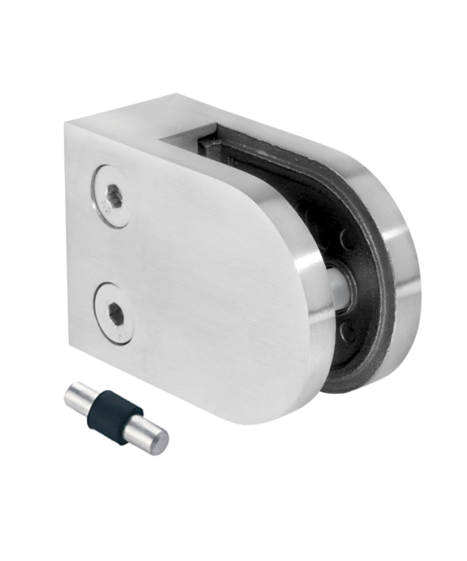 Uchwyt do szkła 50x40x26 mm satyna