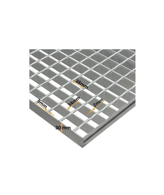 Krata pomostowa 500x1000 pł. 30x2/34x38 mm ocynk