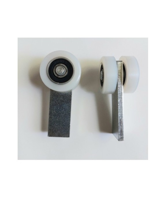 Wózek jezdny podwieszany 2 rolkowy z tworzywa do profilu 30x30