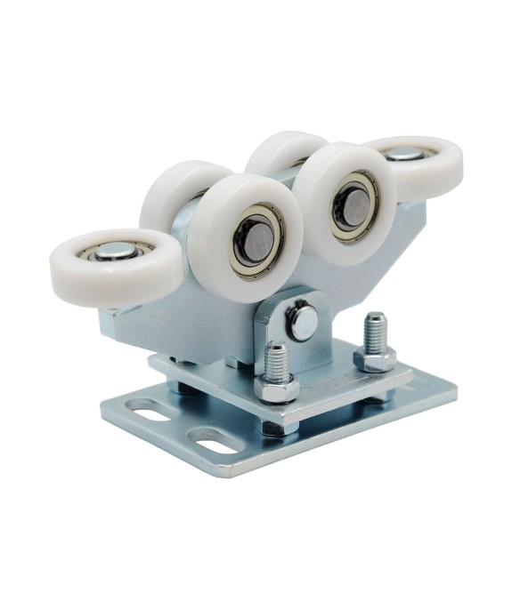 Zestaw wózków 6 rolkowych z tworzywa z akcesoriami do profilu 80x80